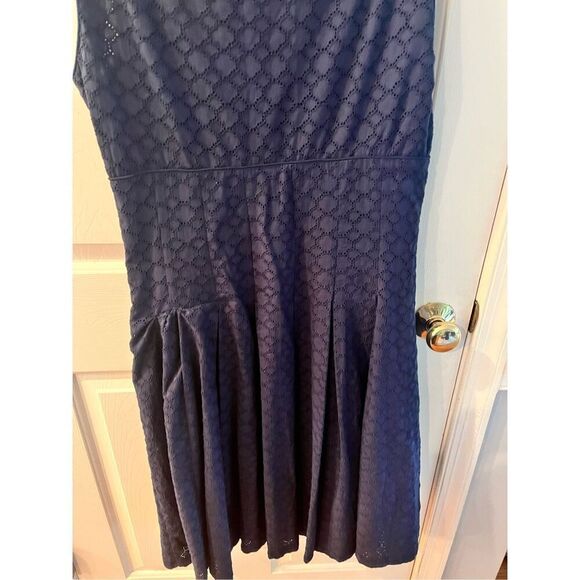 Lauren Ralph Lauren Navy Eyelet Lace Sun Dress sz 14 NWT - Picture 7 of 8